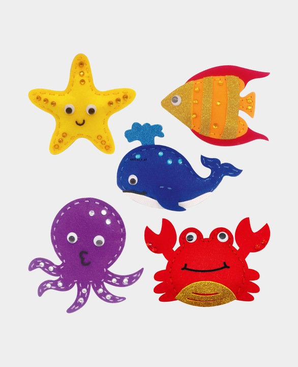 Immagine prodotto I Am Creative Set da cucito in feltro, set completo di animali