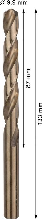 Actual product image Bosch Professional Zubehör Metal drill bits HSS-Co, DIN 338. For rotary drills/drivers (9.9 mm)