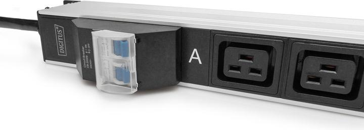 Produktbild Digitus Basis IT PDU, 1-phasig 32A, 24 x C13, 4 x C19, 3 m Zuleitung, IEC 60309 32 A Stecker