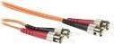 Produktbild ACT 1.5 meter LSZH Multimode 62.5/125 OM1 fiber patch cable duplex with ST and SC connectors (1.50 m)