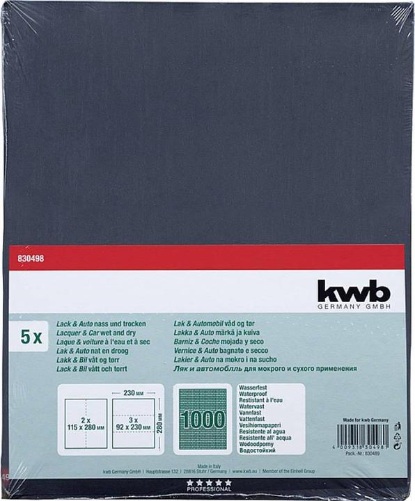 Image du produit kwb Arche de ponçage (1000)