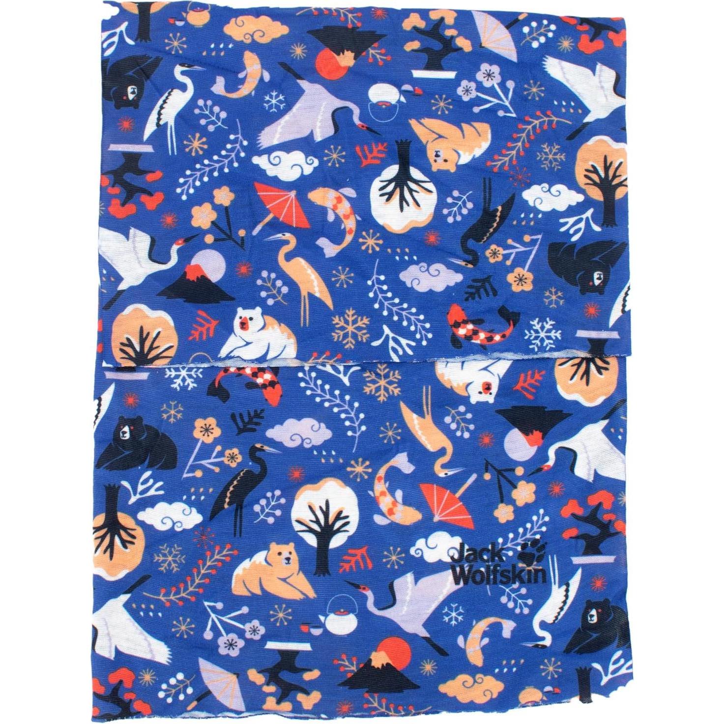 Jack Wolfskin, Herren, Schal, Print Headgear Kids Schlauch Neck Warmer Kids 1907772-7547, Blau