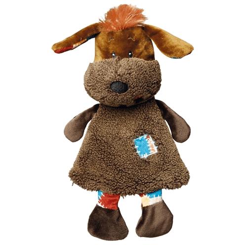 Trixie Hund 28cm mit Quietscher & Raschelfolie (Quietscher), Hundespielzeug