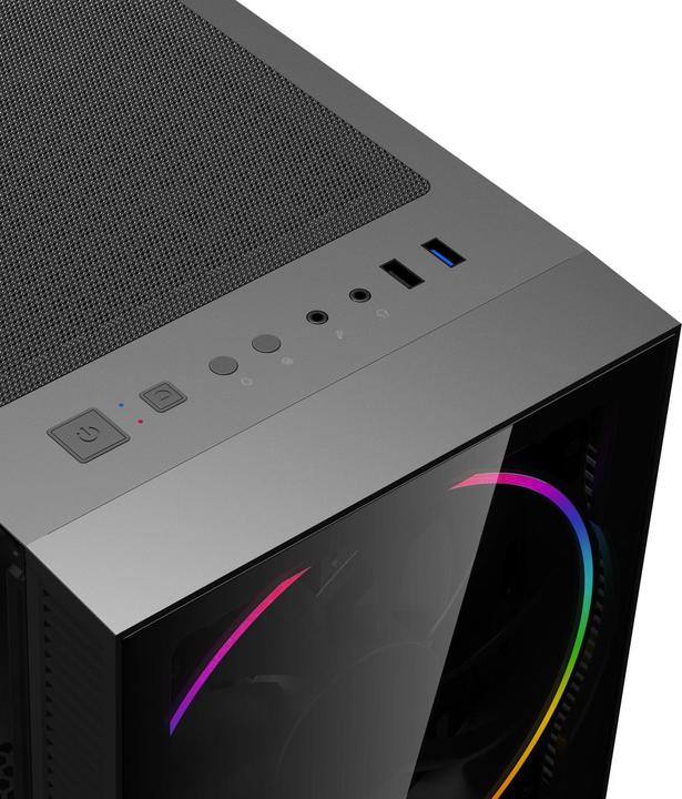 Immagine prodotto Hyrican GAMEMAX Black Hole 7581 Ryzen 5 7500F 32GB DDR5 1TB SSD RTX 5060 (AMD Ryzen 5 7500F, 4 GB, 1000 GB, GeForce RTX 5060)