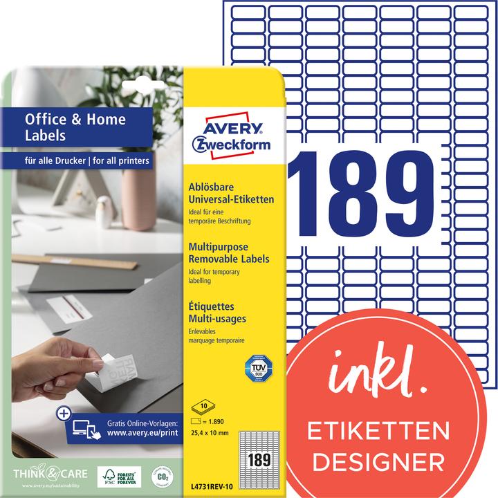 Avery Universal labels