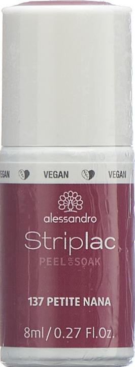Actual product image Alessandro Striplac Peel or Soak Petite Nana 8 ml (137 Petite Nana, Peelable nail polish)