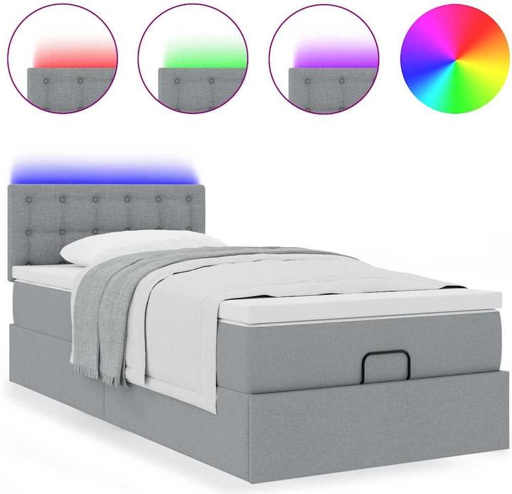 Produktbild vidaXL Ottoman-Bett (90 x 190 cm)