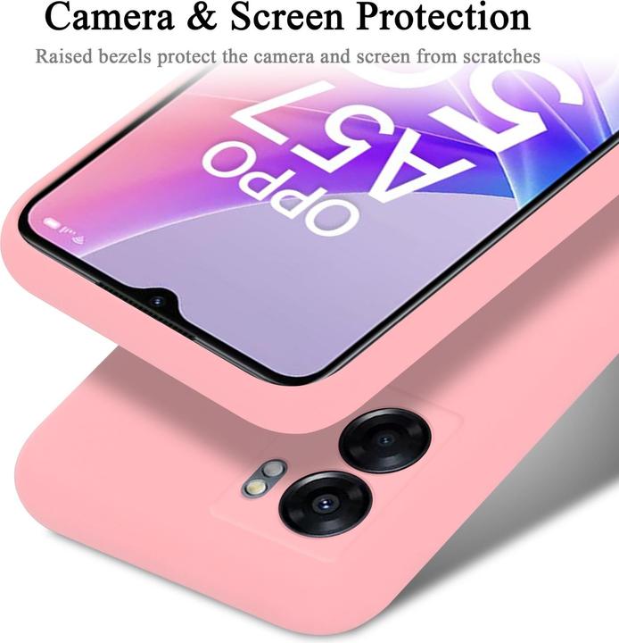 Actual product image Cadorabo TPU Liquid Silicone Case Cover for Oppo A57 5G / A77 5G / Realme V23 (Oppo A57 5G, Oppo A77 5G, Realme V23 5G)