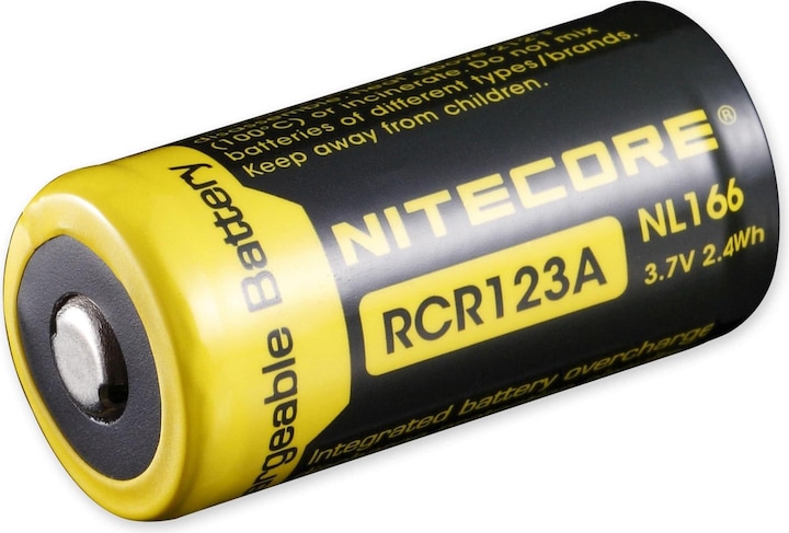 Actual product image Nitecore Li-Ion battery type 16340 - NL166