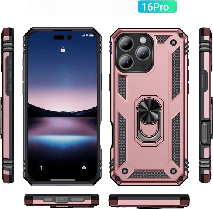 Actual product image Cover-Discount iPhone 16 Pro - Robust back cover with kickstand (Apple iPhone 16 Pro)