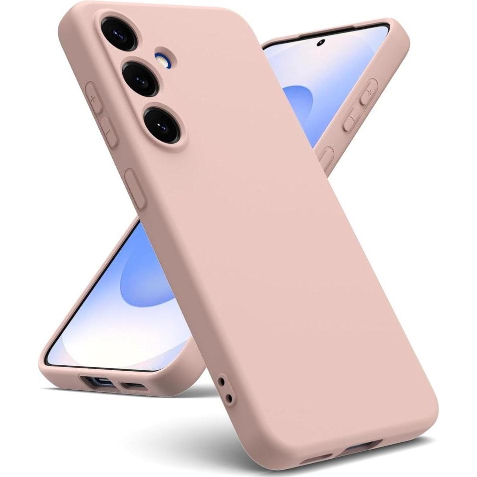 Screenguard Liquid Silicone Case Hülle (Samsung Galaxy S25+), Smartphone Hülle, Rosa