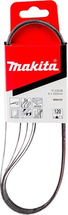 Image du produit Makita Rubans abrasifs 6 x 533 mm (120)