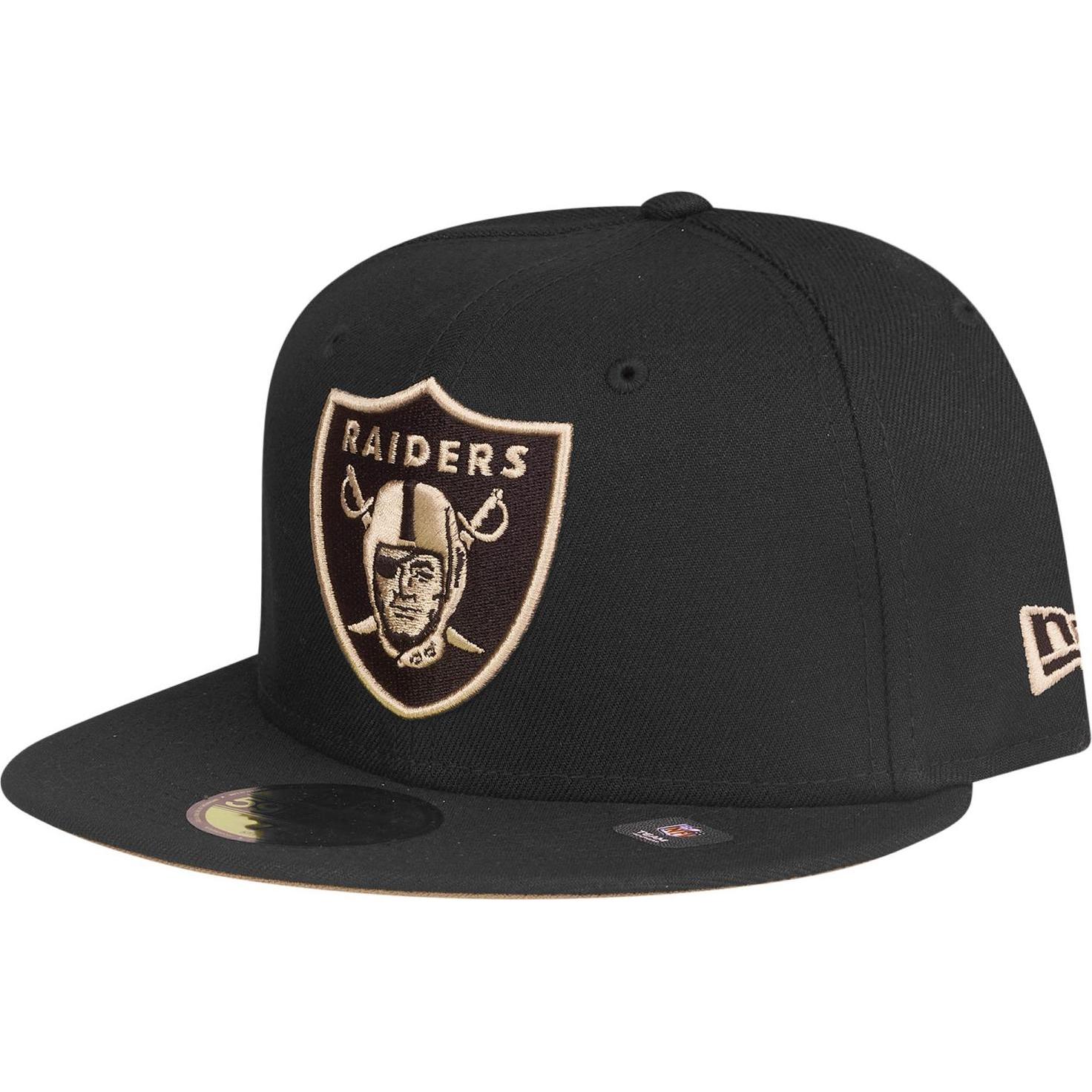 New Era, Herren, Cap, 59Fifty Cap Las Vegas Raiders schwarz khaki - 7 1/4, Schwarz, (7 1/4)
