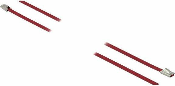 Produktbild Delock Edelstahlkabelbinder 500x4,6 10 Stk. (Metallkabelbinder, 500 mm, 10 Stk.)