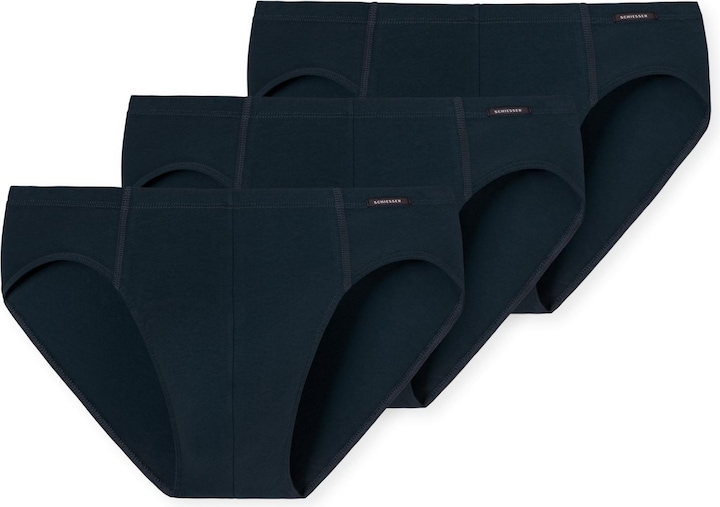 Produktbild Schiesser Slips Cotton Essentials Unterhosen Schlüpfer Supermini Brief | 3 Stück (S, 3er Pack)