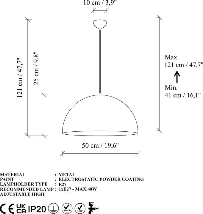 Produktbild Opviq Kure Chandelier (E27)