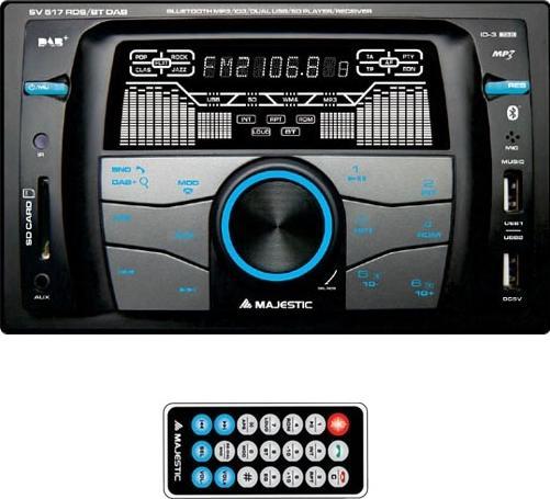 Image du produit Majestic Nouveau SV-517 RDS BT DAB Noir 180 W Bluetooth