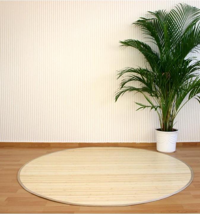 Actual product image Greendeco Bamboo mat 90cm round natural (90 x 90 cm)