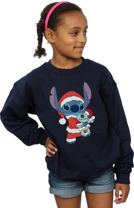 Produktbild Disney Lilo And Stitch Stitch Christmas Sweatshirt Mädchen (140, 146)