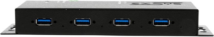 Immagine prodotto Exsys GmbH HUB metallico a 4 porte USB 3.2 Gen 1 con protezione dalle sovratensioni ESD 15KV, prese A (USB-B, 4 porte)