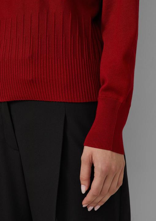 Produktbild s.Oliver Strickpullover Feinstrick-Pullover mit Strukturmuster am Saum (32)