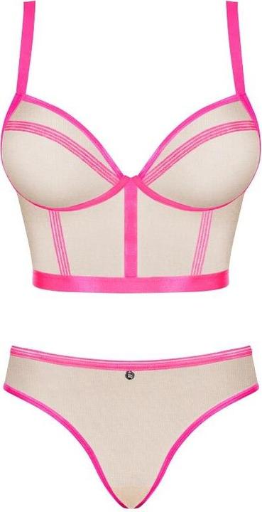 Produktbild Obsessive Nudelia 2-pcs set pink L/XL (L)