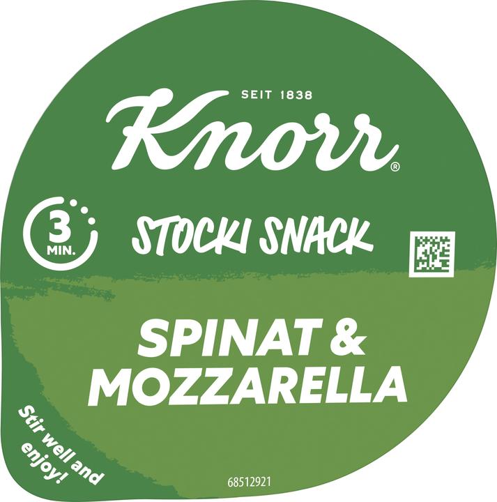 Produktbild Knorr Stocki Snack mit Spinat, Mozzarella und Schweizer Kartoffeln (47 g)
