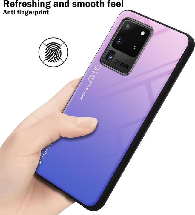 Produktbild Cadorabo TPU 2 Farben Glas Cover (Samsung Galaxy S20 Ultra)