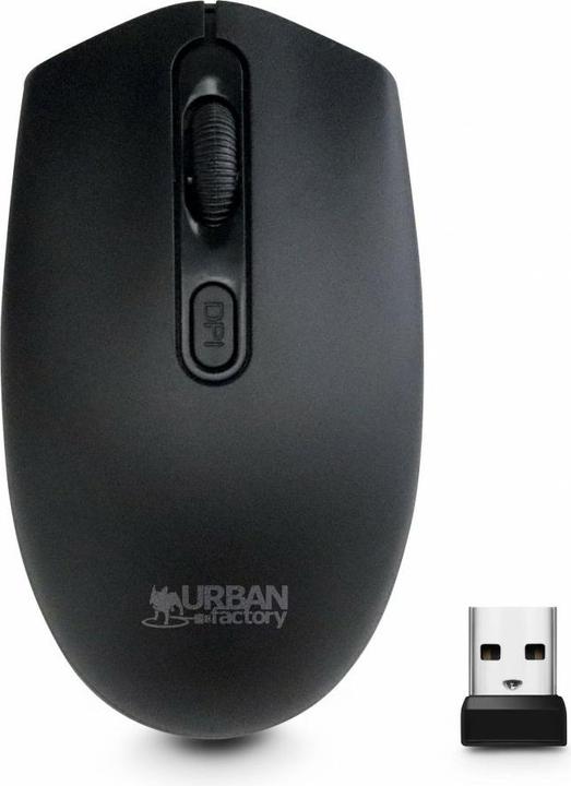 Actual product image Urban Factory Souris sans fil Free (Noir) (Wireless)