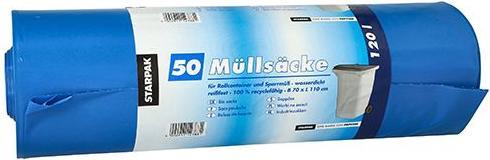 Produktbild Papstar 12388 Abfallbeutel (e) (50x, 120 l)