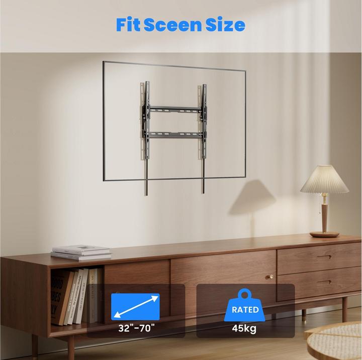Produktbild PureMounts Wandhalterung PM-BT410 Schwarz (Wand, 45 kg)