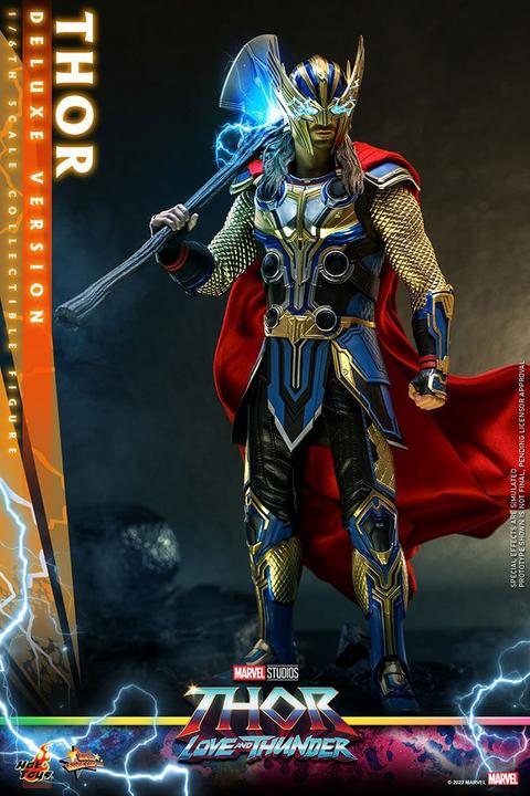 Actual product image Hot Toys Thor: Love and Thunder Masterpiece figurine 1/6 Thor (Deluxe Version) 32 cm