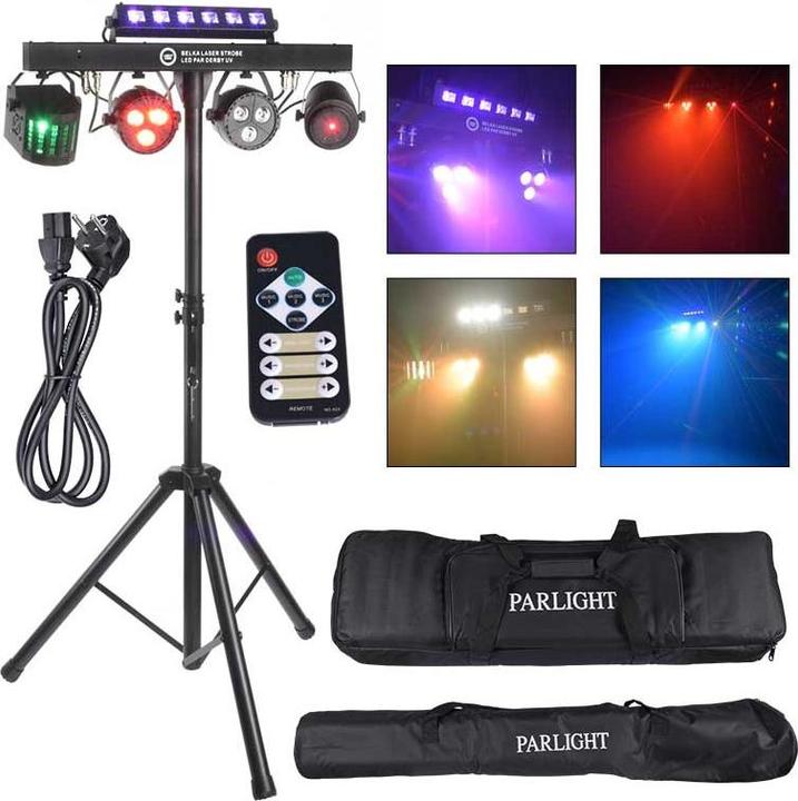 Produktbild Light4Me Belka Laser Stroboskop LED Par Derby Uv I