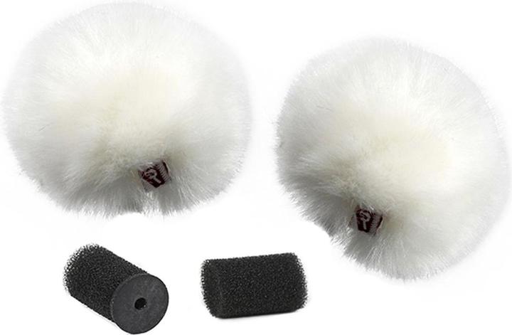 Immagine prodotto Rycote Coppia Lavalier Windjammer bianco (Pelliccia)