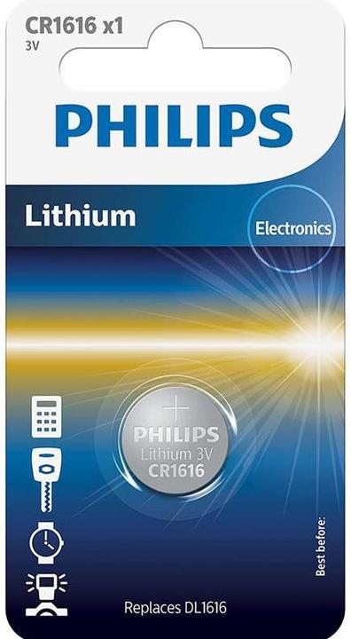 Productafbeelding Philips Batterij CR1616/00B (1 Pcs., CR1616)