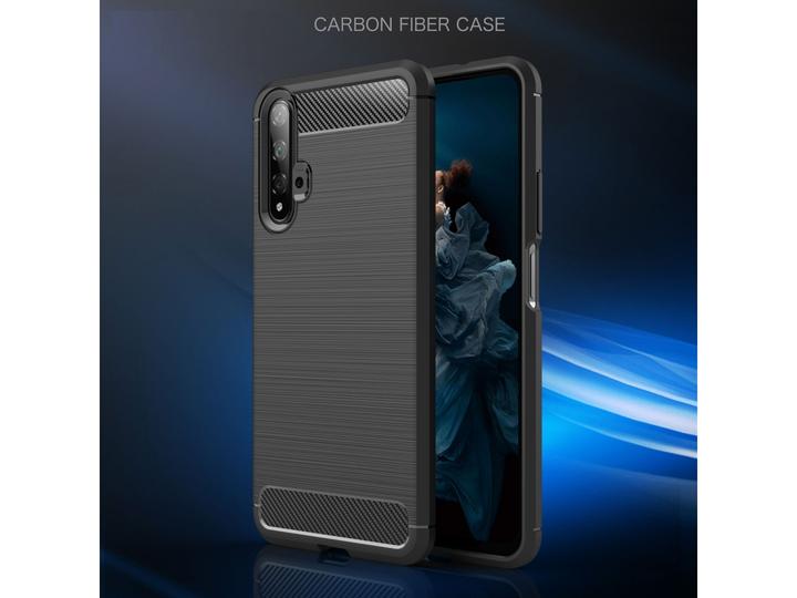 Actual product image Screenguard Huawei Nova 5T Cover Carbon Brushed Soft TPU (Huawei Nova 5T)