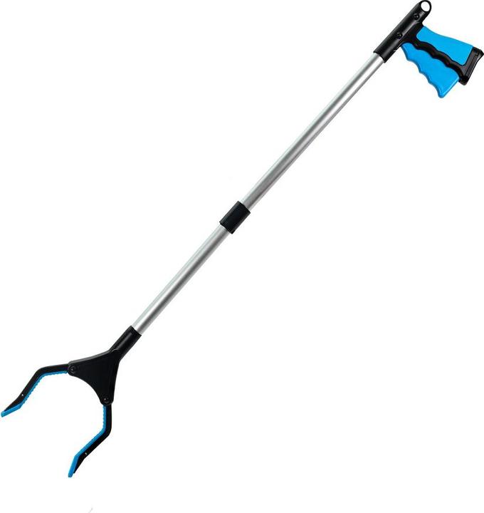 Blosta Greifzange Greifer Blau faltbar 81/42cm Greifer für Senioren, Müllgreifer