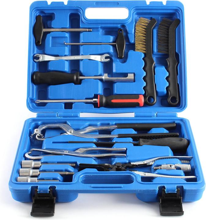 Actual product image XPOtool Brake Drum Tool Kit 15-pcs for Drum Brakes & Wheel Disc Brakes for Mounting & Dismounting