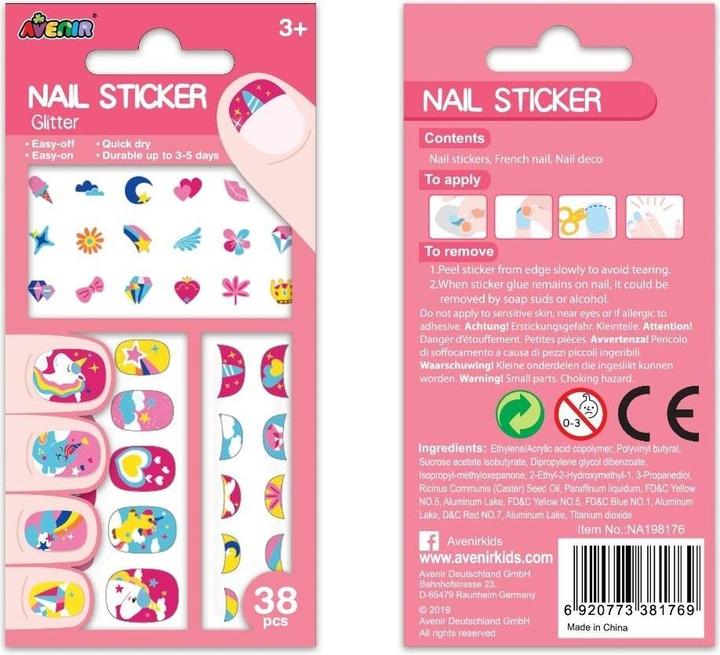 Produktbild Avenir AVE Nail Sticker: Einhorn