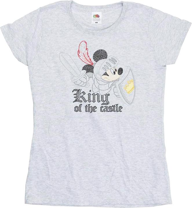Actual product image Disney Womens/Ladies Mickey Mouse King Of The Castle Cotton T-Shirt (XXL)