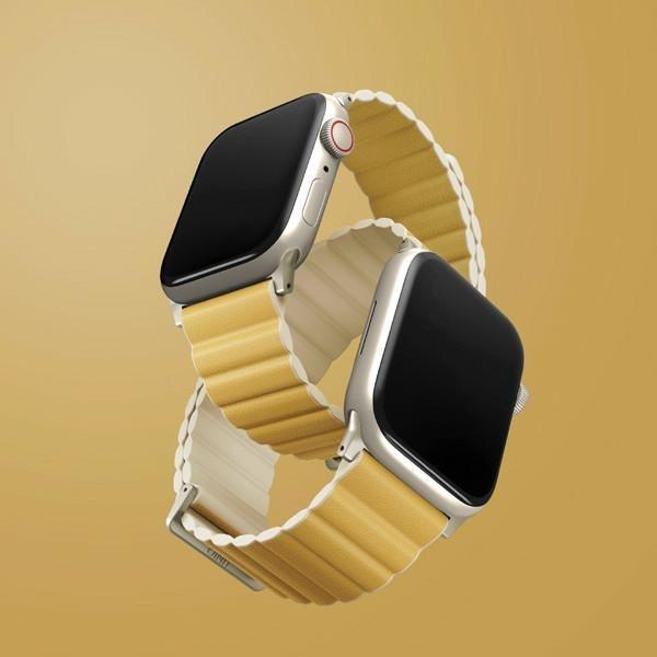 Produktbild Uniq pasek Revix Premium Apple Watch Series 1/2/3/4/5/6/7/8/SE/SE2 38/40/41mm Edition Reversible Mag (40 mm, 38 mm, 41 mm, ecological leather, Silicon, Plastic)