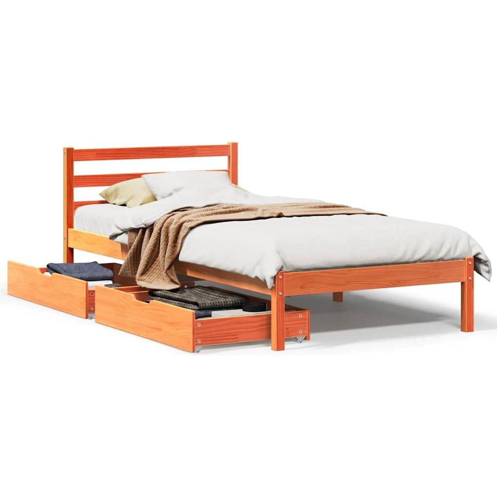 VidaXL, Bett, Bett ohne Matratze (90 x 190 cm)