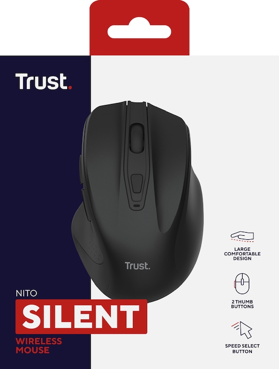 Produktbild Trust Nito Silent Wireless Mouse - Bl (Kabellos)