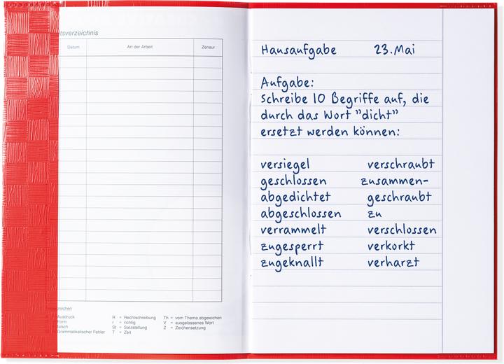 Actual product image HERMA Exercise book cover, DIN A5, made of PP, covered in red (A5)