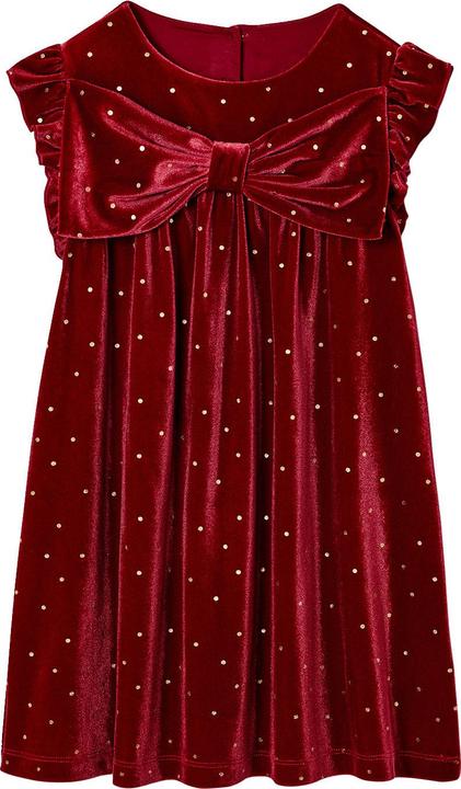 Produktbild Vertbaudet Weihnachtskleid Mädchen mit Samtschleife (128)
