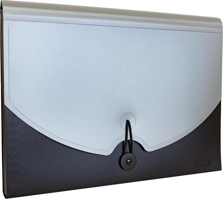 Produktbild Idena Fächermappe A4 12 Fächer schwarz grau (A4, 1x)
