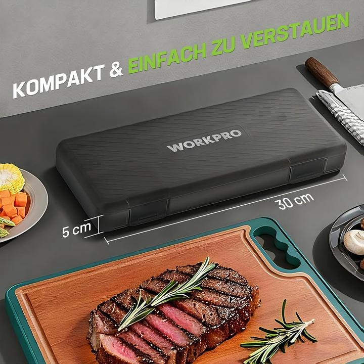Produktbild Workpro Elektromesser Set mit Akku (20 cm)