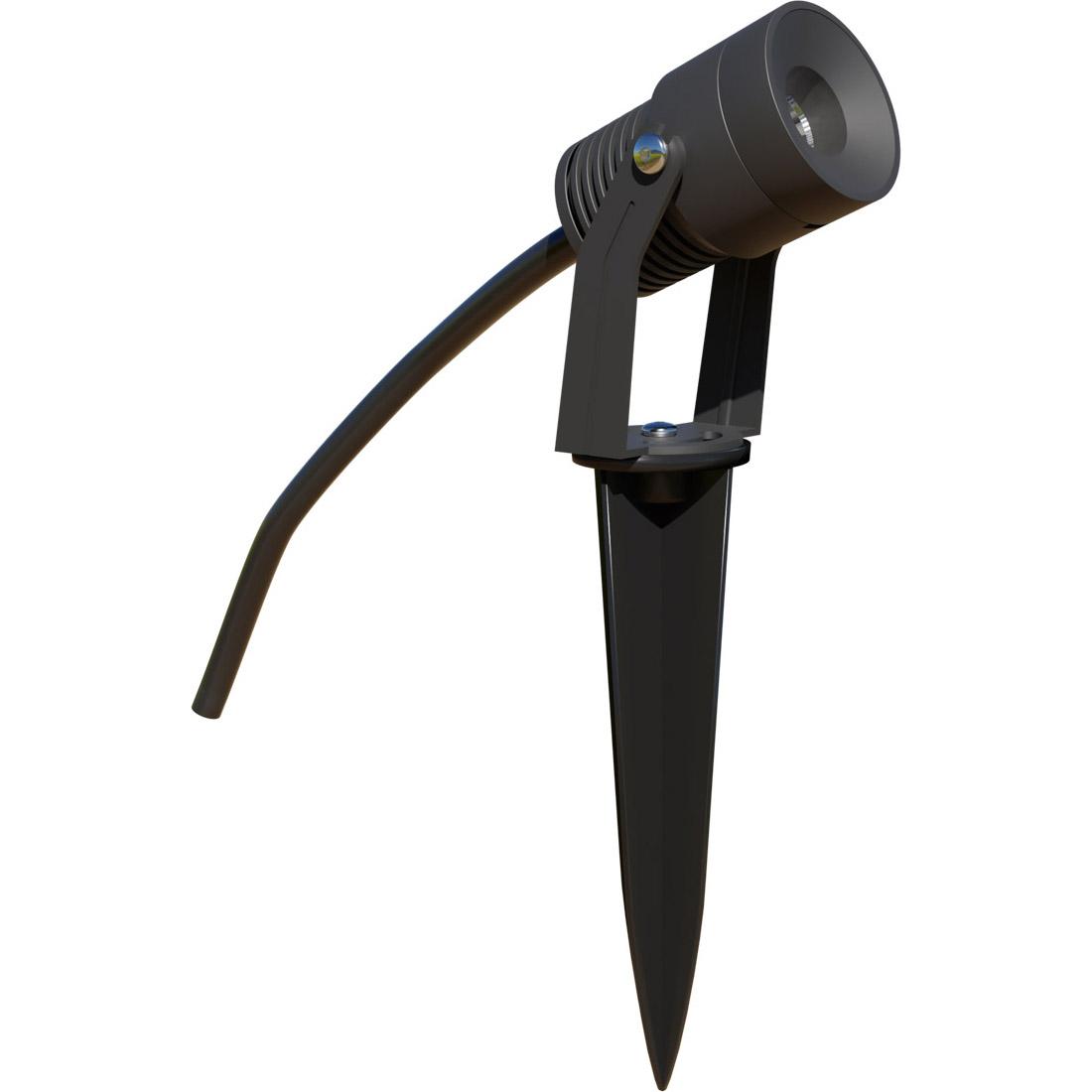 EVN, Gartenbeleuchtung, PLC650502 LED Gartenspot anthrazit (350 lm, IP65)