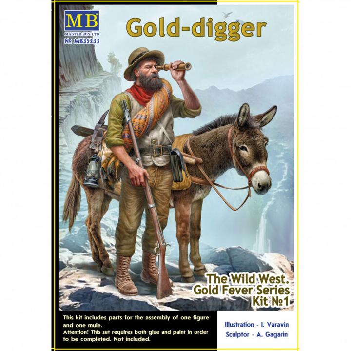 Actual product image Master Box Gold-digger. The Wild West. Gold Fever Series. Kit?? 1.