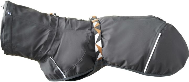 Actual product image Hurtta Mackintosh Mudventure Eco Dark grey, 65 cm (Dog raincoat)